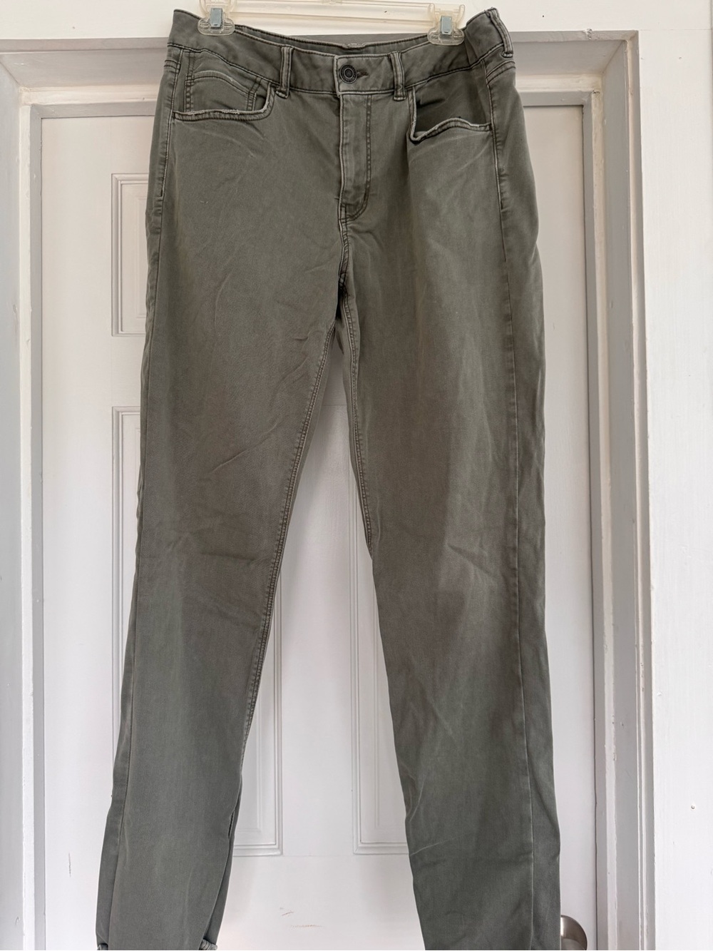 American Eagle Outfitters Tomgirl Pants in Olive Green